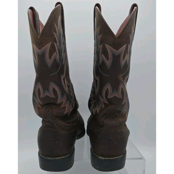 Ariat Women's Heritage Stockman Sassy Performance Brown Boots Round Toe Size 8.5 - Picture 7 of 9
